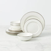 Federal Platinum 12-Piece Dinnerware Set, Service For 4